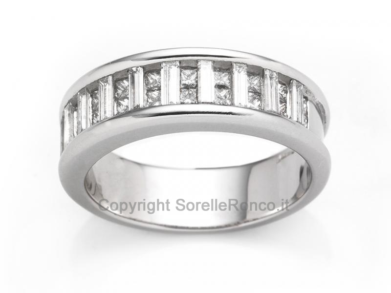 ANELLO RIVIERA ORO E DIAMANTI DA 1.25 CT